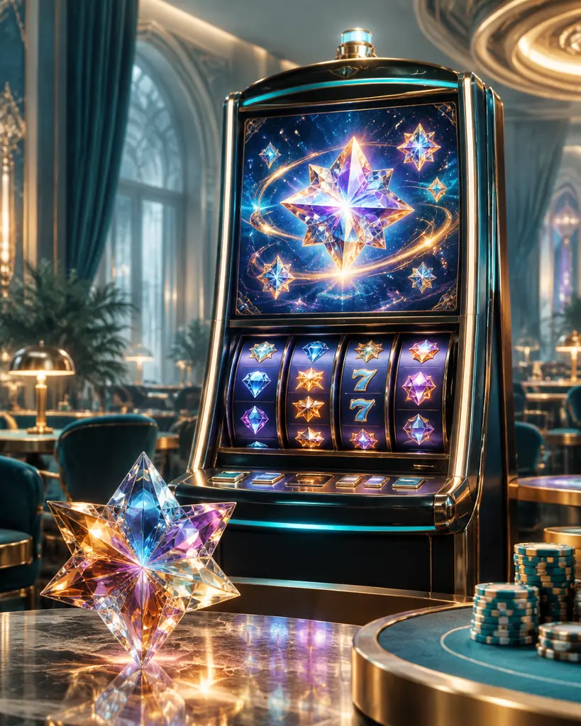 Mesin slot bertema permata kosmik di casino